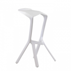 Барный стул Barneo N-227 Miura белый в Тобольске - tobolsk.mebel24.online | фото 1