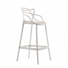 Барный стул Barneo N-235 Masters, белый, design Phillip Stark в Тобольске - tobolsk.mebel24.online | фото