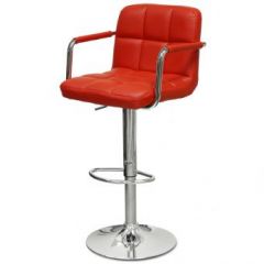 Барный стул Barneo N-69 Kruger Arm Красный в Тобольске - tobolsk.mebel24.online | фото