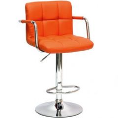 Барный стул Barneo N-69 Kruger Arm Оранжевый в Тобольске - tobolsk.mebel24.online | фото 1