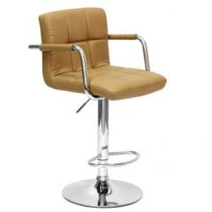 Барный стул Barneo N-69 Kruger Arm Светло-коричневый в Тобольске - tobolsk.mebel24.online | фото