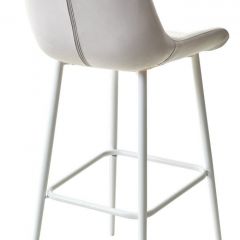Барный стул ХОФМАН, цвет H-09 Светло-серый, велюр / белый каркас М-City в Тобольске - tobolsk.mebel24.online | фото 4