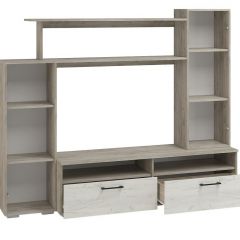Гостиная Эмма МИНИ (Дуб Крафт серый/белый) в Тобольске - tobolsk.mebel24.online | фото 2