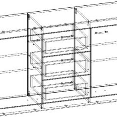 СОНАТА КС-1500 Комод (Дуб сонома/Белый глянец) в Тобольске - tobolsk.mebel24.online | фото 2