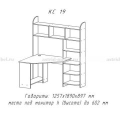 Компьютерный стол №19 (Анкор темный) в Тобольске - tobolsk.mebel24.online | фото 3