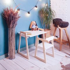 Комплект детской мебели стол и  два стула Я САМ "Лофт-Дуо" (Белый) в Тобольске - tobolsk.mebel24.online | фото 10