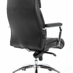 Кресло BRABIX PREMIUM "Phaeton EX-502" (кожа с компаньоном, хром, черное) 530882 в Тобольске - tobolsk.mebel24.online | фото 4