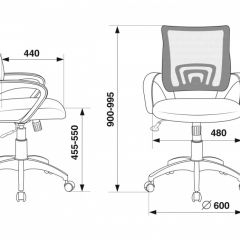 Кресло Бюрократ CH-695N/BL/TW-11 синий TW-05 черный TW-11 в Тобольске - tobolsk.mebel24.online | фото 4