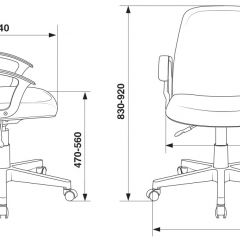 Кресло Бюрократ CH-808-LOW/#B черный 3С11 в Тобольске - tobolsk.mebel24.online | фото 4