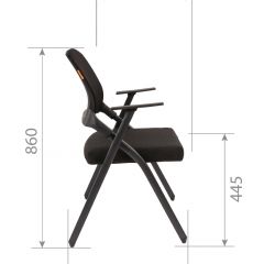 Кресло для посетителей CHAIRMAN NEXX (ткань стандарт черный/сетка DW-01) в Тобольске - tobolsk.mebel24.online | фото 7