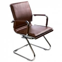 Кресло для посетителя Бюрократ CH-993-Low-V/Brown коричневый в Тобольске - tobolsk.mebel24.online | фото