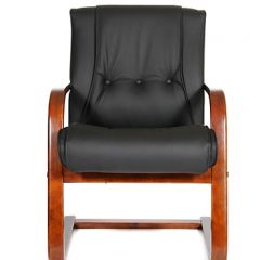 Кресло для посетителя CHAIRMAN  653 V (Кожа) Черное в Тобольске - tobolsk.mebel24.online | фото 2