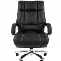 Кресло для руководителя CHAIRMAN 405 (Кожа) Черное в Тобольске - tobolsk.mebel24.online | фото