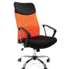 Кресло для руководителя CHAIRMAN 610 N (15-21 черный/сетка оранжевый) в Тобольске - tobolsk.mebel24.online | фото