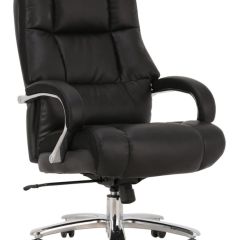 Кресло офисное BRABIX PREMIUM "Bomer HD-007" (рециклированная кожа, хром, черное) 531939 в Тобольске - tobolsk.mebel24.online | фото