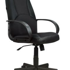 Кресло офисное BRABIX "City EX-512" (кожзам черный, ткань черная) 531407 в Тобольске - tobolsk.mebel24.online | фото