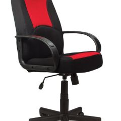 Кресло офисное BRABIX "City EX-512", ткань черная/красная, TW, 531408 в Тобольске - tobolsk.mebel24.online | фото