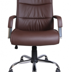 Кресло офисное BRABIX "Space EX-508" (экокожа, хром, коричневое) 531164 в Тобольске - tobolsk.mebel24.online | фото 3