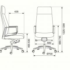 Кресло руководителя Бюрократ _JONS/CASHGREY серый в Тобольске - tobolsk.mebel24.online | фото 4