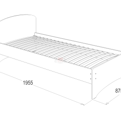 Кровать-2 одинарная (800*1900) в Тобольске - tobolsk.mebel24.online | фото 2