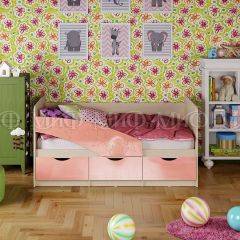 Кровать Бабочки (Розовый металлик) 1600 в Тобольске - tobolsk.mebel24.online | фото
