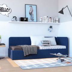 Кровать-диван Leonardo 160*70 (Синий) в Тобольске - tobolsk.mebel24.online | фото 6