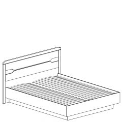 Кровать на 1400 №328 "Ронда" в Тобольске - tobolsk.mebel24.online | фото 2