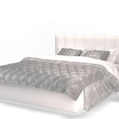 Кровать Элен 1600 + основание с ПМ (Vega white) белый в Тобольске - tobolsk.mebel24.online | фото