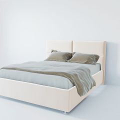 Кровать Корсика с ПМ 800 (экокожа белая) в Тобольске - tobolsk.mebel24.online | фото 2