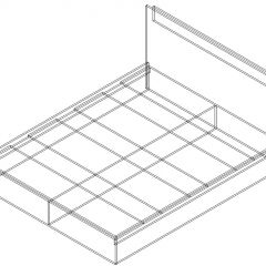 СОФИЯ Кровать КР 1400 (венге/дуб белфорт) щиты в Тобольске - tobolsk.mebel24.online | фото 2