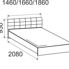 Кровать Лита с подъемным механизмом 1400*2000 в Тобольске - tobolsk.mebel24.online | фото 4