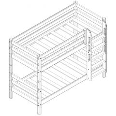 Кровать низкая с прямой лестницей Соня (Вариант 11) в Тобольске - tobolsk.mebel24.online | фото 3