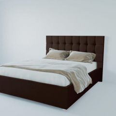 Кровать Венеция без основания 2000 (экокожа коричневая) в Тобольске - tobolsk.mebel24.online | фото