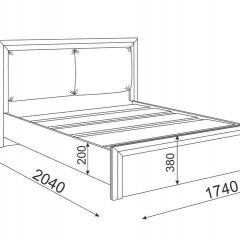 Кровать 1.6 Глэдис М31 с настилом и мягкой частью (ЯШС/Белый) в Тобольске - tobolsk.mebel24.online | фото 3