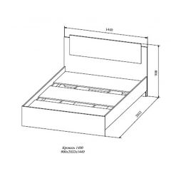 СОФИ СКР1400.1Кровать 1400 в Тобольске - tobolsk.mebel24.online | фото 2