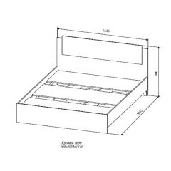 СОФИ СКР1600.1 Кровать 1600 в Тобольске - tobolsk.mebel24.online | фото 2