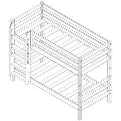 Кровать Сонечка 2-х ярусная (модульная) в Тобольске - tobolsk.mebel24.online | фото 6