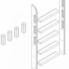 Кровать Сонечка 2-х ярусная (модульная) в Тобольске - tobolsk.mebel24.online | фото 12