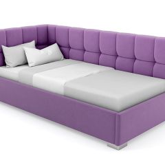 Кровать угловая Мия интерьерная +основание (90х200) в Тобольске - tobolsk.mebel24.online | фото 20