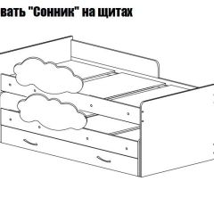 Кровать выкатная Соник (800*1900) в Тобольске - tobolsk.mebel24.online | фото 2