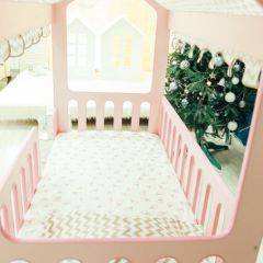 Кровать-домик без ящика 800*1600 (Розовый) в Тобольске - tobolsk.mebel24.online | фото 3