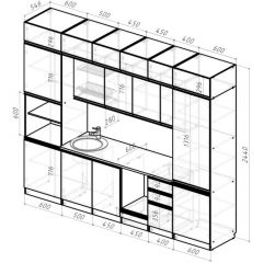 Кухонный гарнитур Адажио люкс 3000 мм в Тобольске - tobolsk.mebel24.online | фото 2