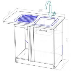 Кухонный гарнитур Адажио мега прайм 1500 х 2700 мм в Тобольске - tobolsk.mebel24.online | фото 19