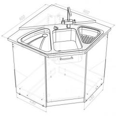 Кухонный гарнитур Амели оптима 1800х2400 мм в Тобольске - tobolsk.mebel24.online | фото 16