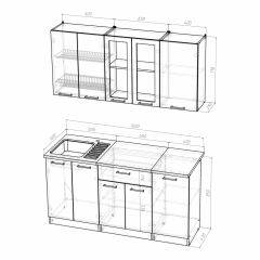 Кухонный гарнитур Инна стандарт 1600 в Тобольске - tobolsk.mebel24.online | фото 3