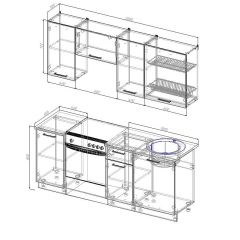 Кухонный гарнитур Лада 2000 (Стол. 26мм) в Тобольске - tobolsk.mebel24.online | фото 2