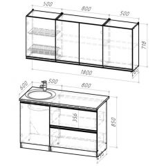 Кухонный гарнитур Сиена макси 1800 мм в Тобольске - tobolsk.mebel24.online | фото 2