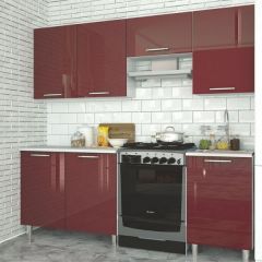 Модульная кухня Танго бордо в Тобольске - tobolsk.mebel24.online | фото