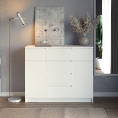 МОРИ МК 1200.4 Комод (белый) в Тобольске - tobolsk.mebel24.online | фото 3