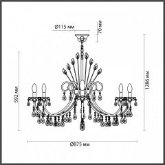 Подвесная люстра Odeon Light Versia 4977/10 в Тобольске - tobolsk.mebel24.online | фото 5